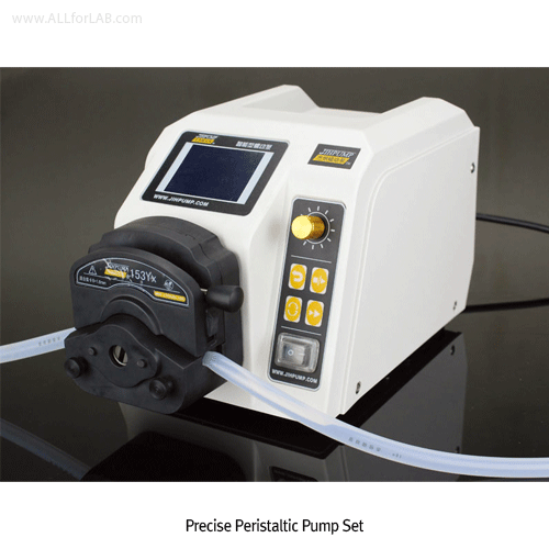 jiPumpTM Anti-corrosive Precise Peristaltic Pump Set, with PPS Module Pump Head<br>Up to 600rpm, Flow Rate 0.02~3000㎖/min, Large-screen Color LCD Graphic Display, 정밀 액체 연동 펌프, 내부식/내화학성 헤드