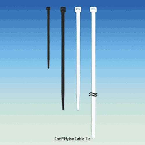 Cais® Cable Tie, Nylon, White & Black, 나일론 케이블타이