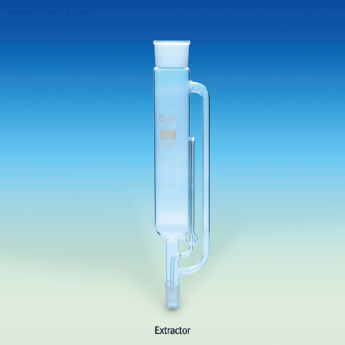 Glass Soxhlet Apparatus, with Allihn Condenser, 100~500㎖<br>With Safety GL14 PP Connect-Kit, with DIN Joint, Made of Boro-glass 3.3, 쏙시렛 추출기