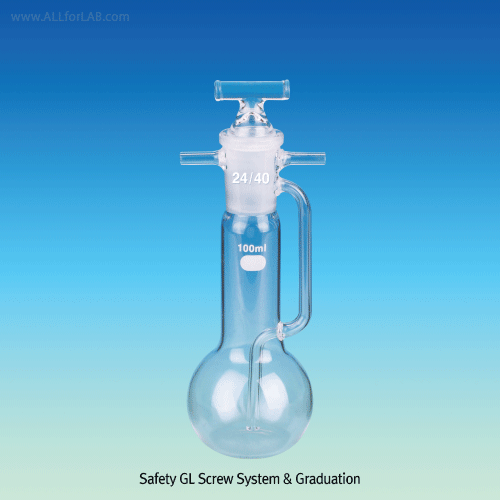 SciLab® Gas Absorption Bottle, DURAN glass, 50 & 100㎖<br>Ideal for Moisture Absorption, 가스 흡수병
