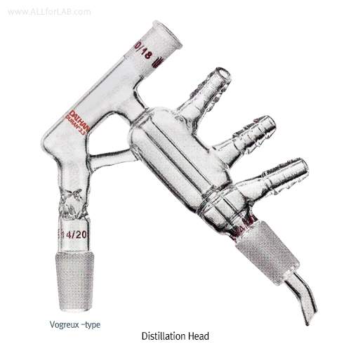 Distillation Head, Short Path, with ASTM & DIN Joints, 숏패스형 증류 헤드