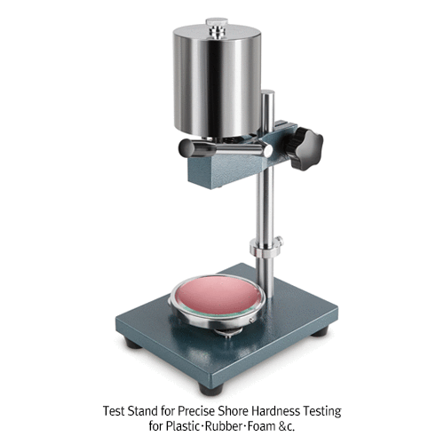 SAUTER® Optional Lever Operated Test Stand, for Hardness Testing with Base Glass Plate, 정밀 조정 경도시험 스탠드