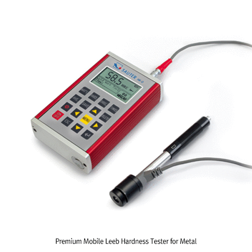 SAUTER® Premium Mobile Leeb Hardness Tester Set “HK-DB”, for All Metallic Samples, with Type-D External Impact Sensor<br>Measurement Value HRA·HRB·HRC·HB·HL·HS·HV, with Hardness Test Block & Hand Carrying Case, 프리미엄 리브 경도측정기, 테스트 블록 포함