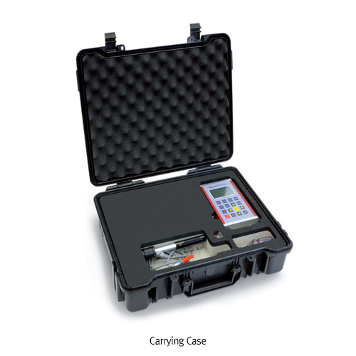 SAUTER® Premium Mobile Leeb Hardness Tester Set “HK-DB”, for All Metallic Samples, with Type-D External Impact Sensor<br>Measurement Value HRA·HRB·HRC·HB·HL·HS·HV, with Hardness Test Block & Hand Carrying Case, 프리미엄 리브 경도측정기, 테스트 블록 포함