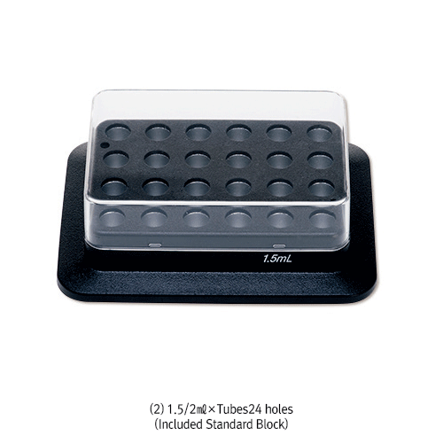 DAIHAN Precise Thermo Mixing Block/Dry Bath Incubator-Heating & Mixing “HM-100P”<br>With Standard Aluminum Block, Magnet Adhesion Technology, Lid for Heat Preservation, 15℃~100℃, ±0.5℃, Up to 1500rpm<br>히팅 & 믹싱 블록, TFT 디스플레이, 마그넷 블록 간편 탈부착 기능, 기본 블록(1.5/2