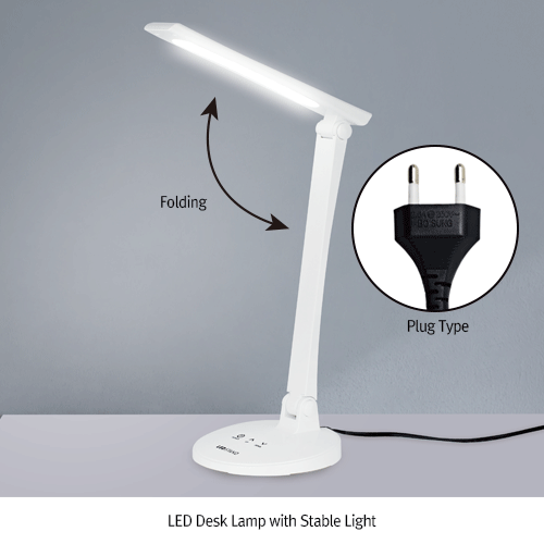 LED Desk Lamp with Stable Light, Flicker Free, Adjustable Brightness up to 1300Lux<br>With Adjustable Head & Body, Anti-Glare, LED 데스크 램프