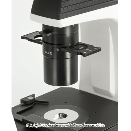 Kern® Inverted Biological Laboratory Microscope “OCM”, for Cell/Tissue Culture, Large Working Distance of 72mm, 100×~ 400×/ 200× PH<br>With 30W Halogen illumination Unit and 100W EPI Fluorescence illumination Unit, 도립 생물 현미경