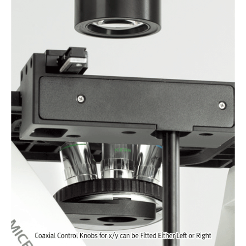 Kern® Inverted Biological Laboratory Microscope “OCM”, for Cell/Tissue Culture, Large Working Distance of 72mm, 100×~ 400×/ 200× PH<br>With 30W Halogen illumination Unit and 100W EPI Fluorescence illumination Unit, 도립 생물 현미경