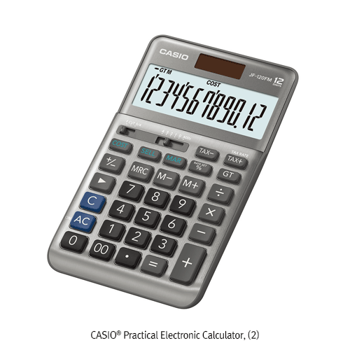 CASIO Practical Electronic Calculator, 2-way Power, 12 & 14 Digit<br>Ideal for Office, School & Home, 전자계산기