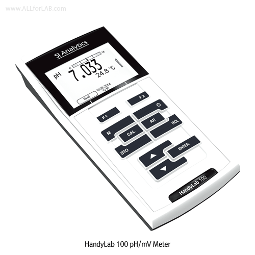 SI Analytics® Portable pH·mV Meter Set, “HandyLab 100”, -2.000~19.999pH, ±2500mV<br>With AutoRead Function, Waterproof IP67, Continuous Measurement Control(CMC), <Germany-Made> 휴대용 pH·mV 미터 세트