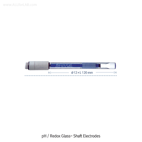 SI Analytics® BlueLine Special pH Combination Electrode & Connection Cable, Glass & Plastic Shaft<br>For Special Applications, 블루라인® 특수 pH/Redox 복합 전극