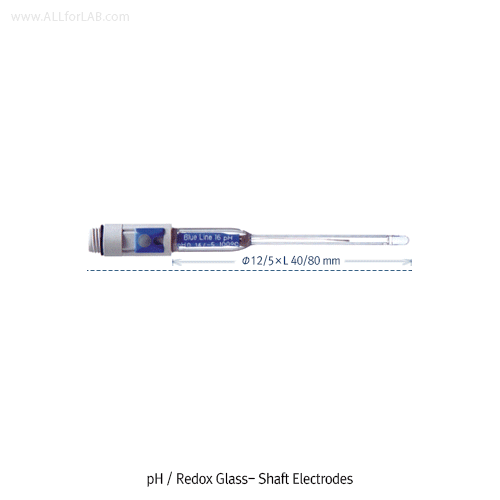 SI Analytics® BlueLine Special pH Combination Electrode & Connection Cable, Glass & Plastic Shaft<br>For Special Applications, 블루라인® 특수 pH/Redox 복합 전극