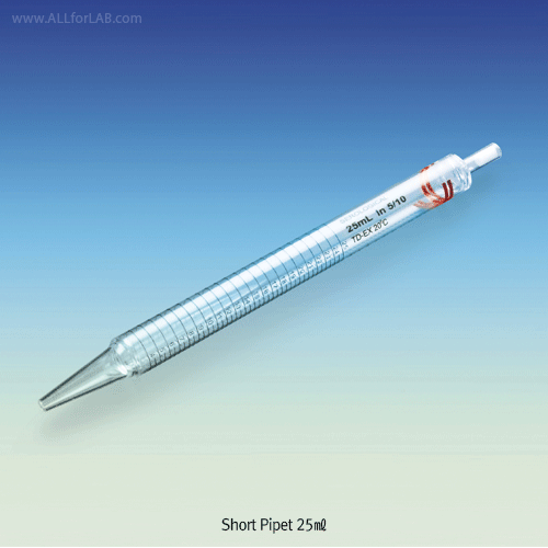 Biofil® Disposable Sterile Short Serological Pipet with Filter Plug, L23.5cm, 5~25㎖<br>PS, Disposable, Fine Graduated, Indiviual Sterile Package, 일회용 단형 메스피펫