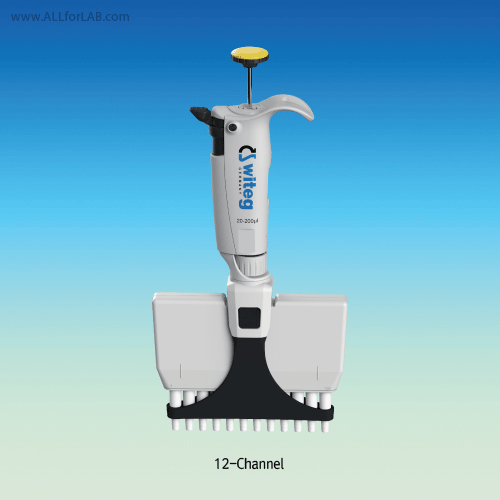“witeg” WITOPET premium Precision Multi-channel Micropipettor, 8- & 12- Channel, 0.5~300㎕, Highest Accuracy, Highest Comfort<br>GILSON-Model, Fit to Gilson Tips & Universal-type Tips, Ergonomics Design, Autoclavable, <France-Made> 프리미엄 정밀 다채널 피펫터