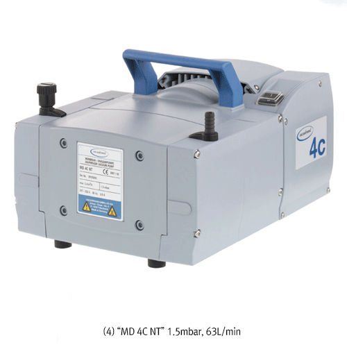 Vacuubrand® Premium Chemistry Diaphragm Vacuum Pump, Two-stage“MZ” and Three-stage “MD”<br>Suitable for Filtrations, Gel Dryers, Reactors, Rotary Evaporators, and Lab Applications, <Germany-Made> 다용도 고급 진공펌프, 건식/다이아프램 펌프