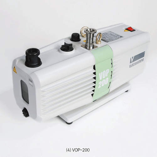 Vacuumer® Precision Vacuum Pump “VOP-Series”, Gas Ballast Valve Installed, 42~240 Lit<br>With Double-Stage, Direct Drive & Oil Sealed Rotary Type, 정밀 고급형 진공펌프