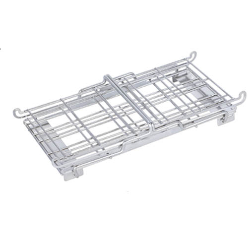 One-Touch Folding-type Test Tube Rack, for Φ14~Φ42mm Tubes, 10·18·50-Hole<br>Made of Stainless-steel, Autoclavable, Stackable, Good Storage, 원-터치 접이식 스텐 튜브 랙