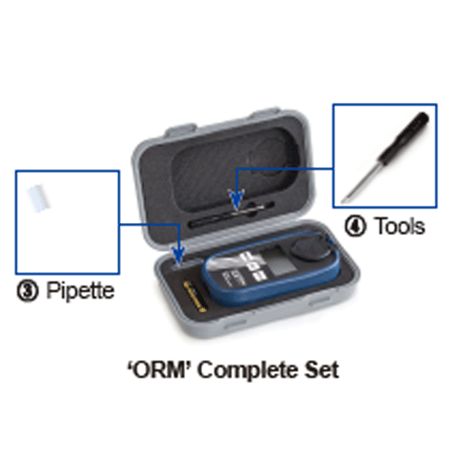 Kern® Premium Digital Handheld Refractometer “ORM”, IP65 Waterproof, Measurement of Sugar·Salt·Refractive Index<br>With Compact Size Body, Large Display, Multi-Application, 프리미엄 / 방수형 디지털 휴대용 굴절계, 당도·염도·굴절률 측정