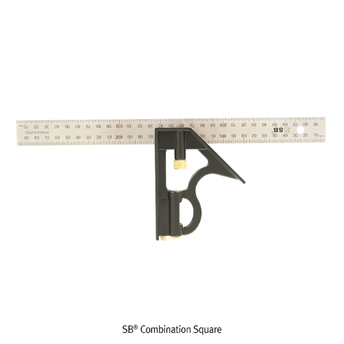 SB® Combination Square, with Tube-type Level, Multiuse<br>L150~400mm, 콤비네이션 스퀘어