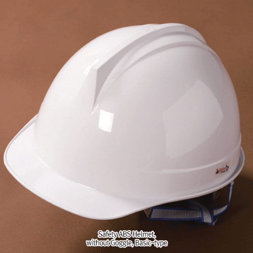 Dongmyung® Safety ABS Helmet, Screw-type Considering Head Size, with or without Goggle<br>Suitable for Industrial, Adjustable Length Chinstrap, 안전모