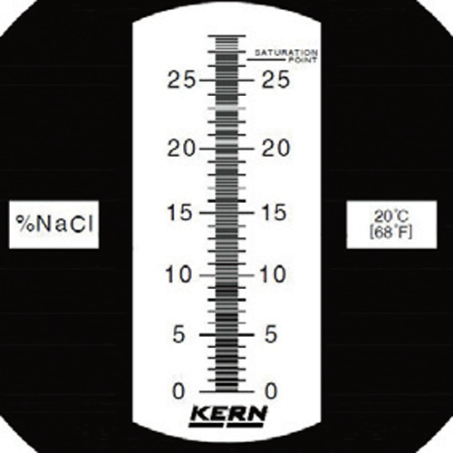 Kern® Popular Portable Refractometer “ORA”, Measurement of Salt, Compact Size<br>With Wide Application Scopes, 0.1~28%, 휴대용 염도계, 자동온도보정