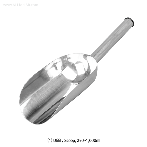 Utility Scoop, High Grade Stainless-steel, with Handle, 250~2,700㎖<br>Ideal for Common Use, Non-magnetic, 다용도 스텐 스쿠프, 비자성/비부식