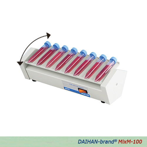 DAIHAN® Compact Multifunction Mixer/Rocker “MIXM”, Smoothly Rocking Motion, 24rpm<br>With Rubber Cushion Platform, Continuous Operation, Ideal for Dishes(≥Φ100mm) or 1.5~50㎖ Tubes, 소형 다기능 믹서/락커