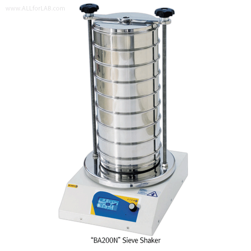 CISA® Premium Electromagnetic Sieve Shaker “BA200N” & “RP200N”, for Sieve Φ60~203mm<br>Digital 3D Movement, Dry & Wet Sieving, Noiseless, 3차원 운동의 전자기 시브 쉐이커