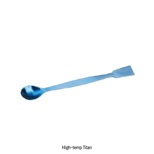 Premium Heavy-duty Spoon-Spatula, with Flat-stem, L120~300mm<br>Rustproof Stainless-steel·PTFE-coated·Titanium , <Germany-Made> 프리미엄 중량 스푼-스패츌러, 독일제