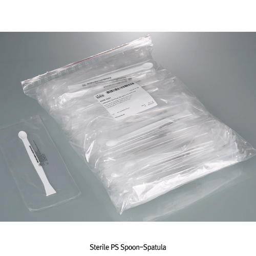 Burkle® PS Spoon-Spatula, Sterile or Non-sterile, Individual Packed in Clean Room, 0.5㎖<br>For Measuring or Transferring Small Amounts, -10℃+70/80℃, <Germany-Made> PS 스푼 스패츌러