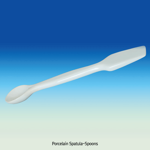 Porcelain Spatula-Spoon, Glazed, L100~260mm<br>Up to 1000℃, Multi-Use, 자제 스푼-스패츌러