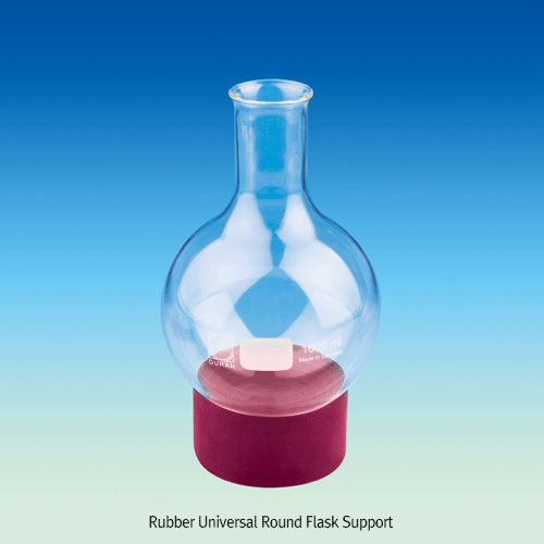 Stackable PP & Rubber Universal Round Flask Support, Up to Max. 1 & 10 Lit<br>For Round Bottomed-Flask·Vessel·Dish, 만능 PP & Rubber 써포트, 둥근바닥 기물용