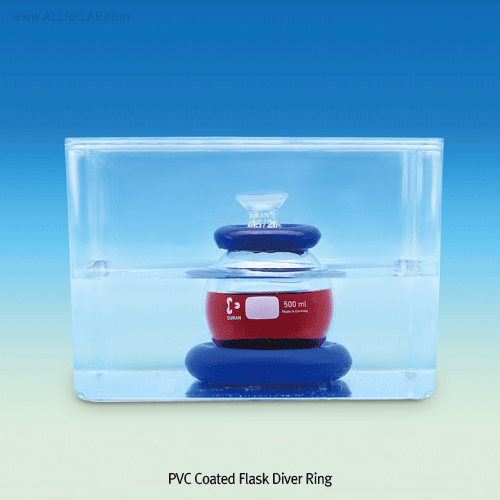 PVC Coated Flask Diver Ring, Diver/Sinker, 0.3·0.5·1.1kg<br>Made of Coating PVC Steel, id.Φ48·56·70mm, PVC 플라스크 다이버 링