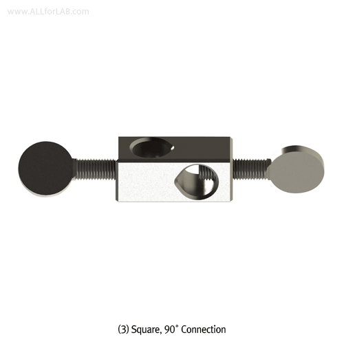 SciLab® Hook/Square Connector, for Clamps & Lab-Frames<br>Suitable for Φ12.7mm Pipe & Rod, 훅/4각 커넥터