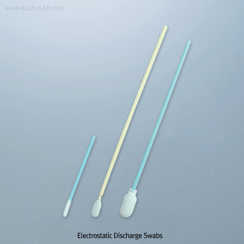 Apro® Electrostatic Discharge Polyurethane Tipped Swab, Class 100, L68~163mm<br>Good for Clean Room, Conductive Handle, 정전기 방지용 폴리우레탄 면봉, 크린룸용 폴리우레탄헤드, 전도성 핸들