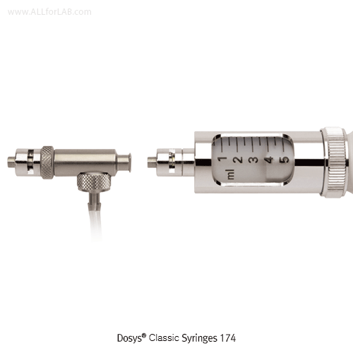 Wheaton® Premium Self-Refilling Dispenser, Dosys® Syringe, 01~9999.99㎖, 자동 충전 주사기형 분주기