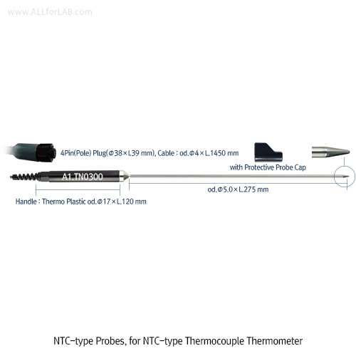 DAIHAN® NTC-type Probe, for NTC-type Thermocouple Thermometer