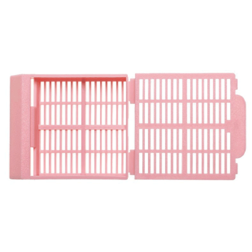 Simport® Histosette®Ⅰ One-piece Tissue & Biopsy Cassette, 45° Angle, Attached Lid, h7.1mm<br>Suitable for Some Labeling Instruments, Made of Acetal, <Canada-Made> 커버 일체형 티슈 & 바이옵시 카세트