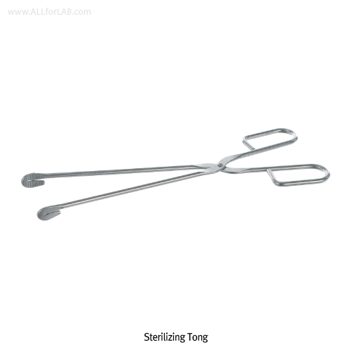 Bochem® Sterilizing Tong, L280mm, 5mm Thickness<br>Made of Non-magnetic Stainless-steel, Polished Surface, 멸균용 집게