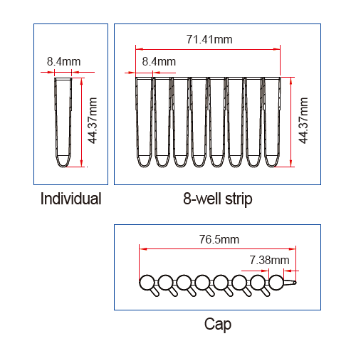 Biofil® 1.2㎖ 96-well Biotube Rack Set, PP, with 96 Individual Tubes or 12 Strips of 8 Tubes, Sterile or Non-sterile<br>Ideal for the Long-term Storage of Samples, Chemical Stability, -80℃+121℃, 96-바이오 랙 & 튜브 세트