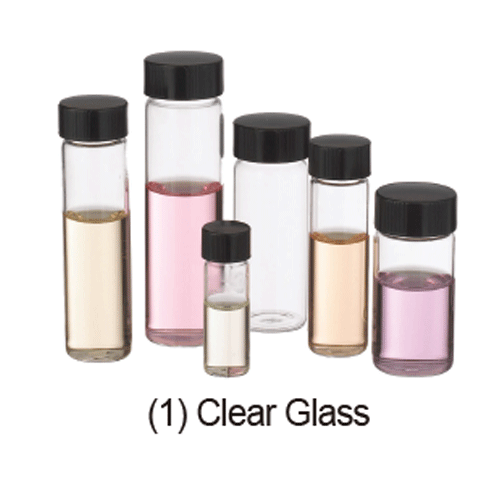 Wheaton® Premium 2~40㎖ Sample Vial-Set, with Caps Attached in Lab-File®<br>Packed in Partitional Cell Tray, ASTM·USP·ISO, 고급형 바이알세트