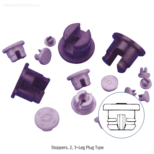 Wheaton® Φ11~30mm Stoppers, for Serum Bottles & Vials, used with Aluminum Seals<br>세럼 바틀 & 바이알용 스토퍼