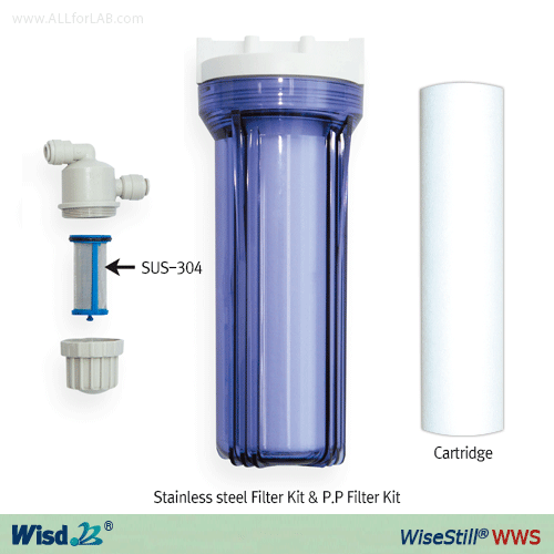 DAIHAN® Electric Classic Water Still “WWS”, All Stainless-steel, Built-in Prefilter & Auto On/Off system<br>For Laboratory Water, Pyrogen-free, 0.3㏁?cm(resistivity), pH5.4 to 7.3, Capa. 4·8·12 Lit/hr<br>(1) with Stainless-steel 100 mesh Prefilter, (2) wit