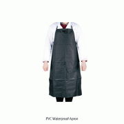 Waterproof Apron, PVC, Light and Long-term Wearable, w72×L97cm, Free-size<br>Ideal for Laboratory·Industry·Chemical·Food and Cleaning, 작업용 방수 앞치마, 고급 PVC
