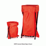 SciLab® General Waste Bag & Stand(HDPE), 20×30cm~60×90cm, t0.07mm<br>Ideal for Storage and Disposal of Waste, Disposable, HDPE 폐기물 봉투, 스탠드 별도
