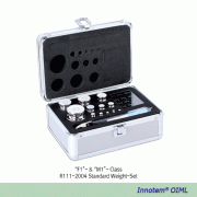 Innotem® “F1”- & “M1”-Class Certificated Standard Weight, Set & Individual, “OIML”-class, International Accurate Class<br>With Verification Certificate, Polished Stainless-steel, <China-Made/Korean-Certification> 보증서부 “OIML” 표준분동세트 & 개별분동