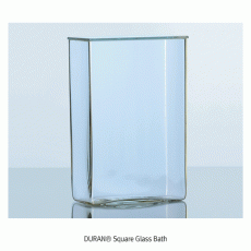DURAN® Square Glass Bath, with Ground-Top & Lid, <Germany-Made> 4각 수조와 뚜껑