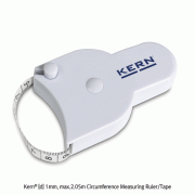 Kern® [d] 1mm, max.2.05m Circumference Measuring Ruler/Tape<br>Ideal for Medical Diagnostics, with Continuous Pull-out Mechanism, 신체부위 둘레측정 줄자