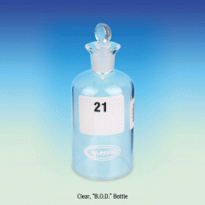Glassco® B.O.D. Bottle, with Numbered, 60 & 300㎖<br>With Glass Pennyhead Stopper, B.O.D. 바틀