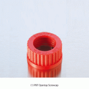 Piercing/Sealing Opentop GL Cap, Septa and Sealing-ring(Gasket), DIN GL14~GL45<br>For All Standard GL Screw Necks of Bottle·Tube·Vessel, Autoclavable, 피어싱 오픈캡·셉타·실링 링(가스켓)